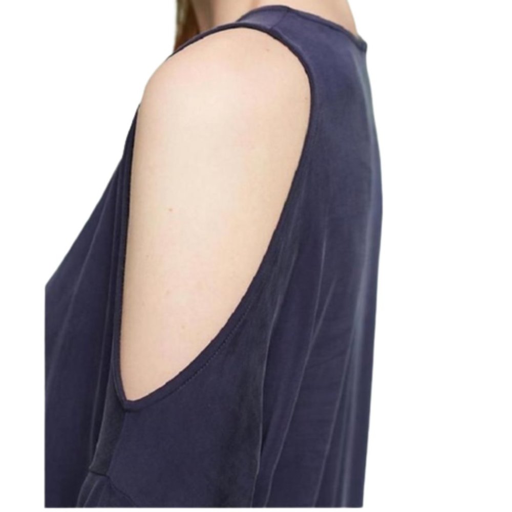 NWT Women Size Small Eri Ali Anthropologie Unstructured Slit Sleeve Cocoon Dress - Picture 2 of 4